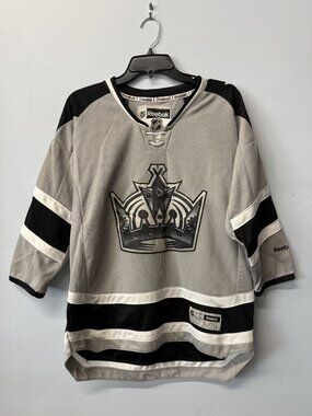 Los Angeles Kings Reebok Youth Kopitar L/XL Silver & Black NHL Hockey Jersey